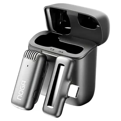 Micrófono Inalámbrico Noga USB-C con Estuche Cargador – 2.4GHz