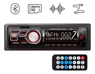 Estéreo Dinax Bluetooth Desmontable para Auto – Radio FM, Auxiliar