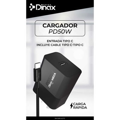 Cargador Dinax PD 50W - USB-C con cable 