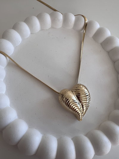 Collar Chunky Heart Raya