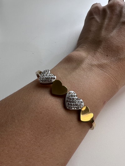 Esclava heart strass