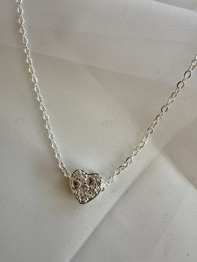 Collar heart strass