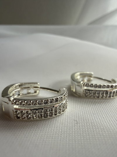 Argolla silver strass