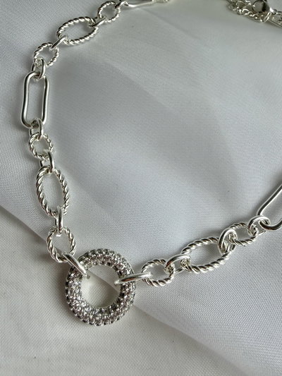 Cadena circle strass