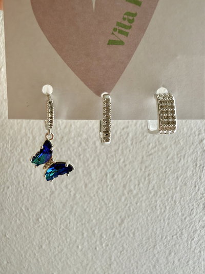 Set aros blue butterfly 
