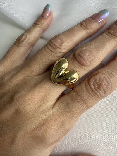 Anillo chunky heart