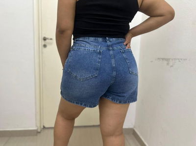 Short pollera de jean