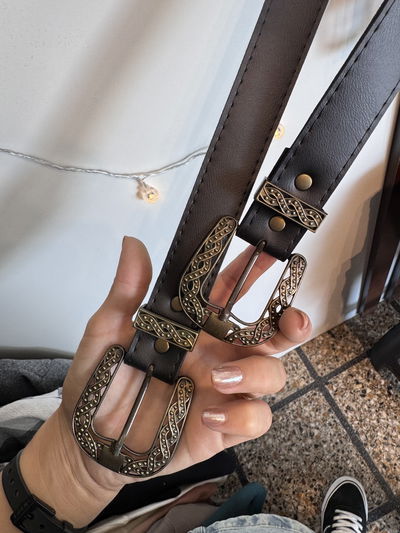 Cinto trenza oro vintage 