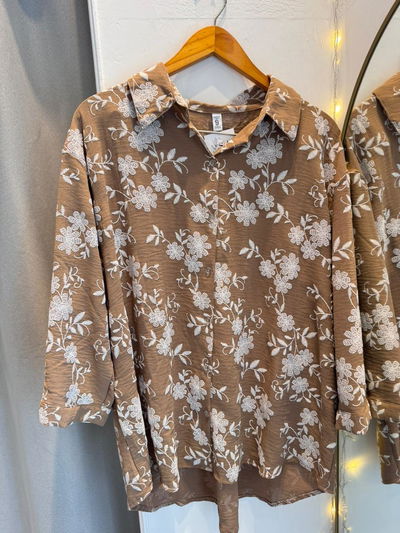 Camisa Bordada Talle Especial