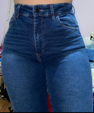 Jeans wide leg elastizado 