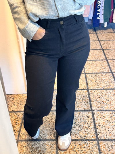 Wide leg Zaday Black elastizado