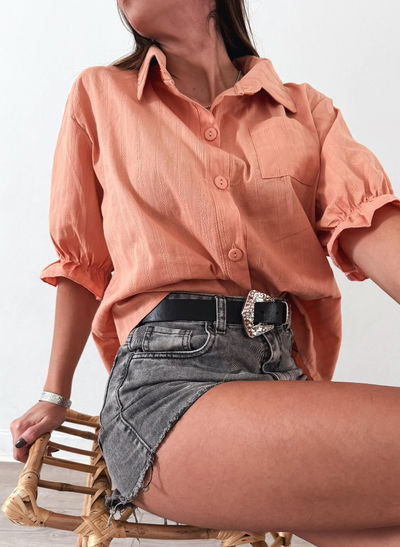 Camisa pinterest manga corta