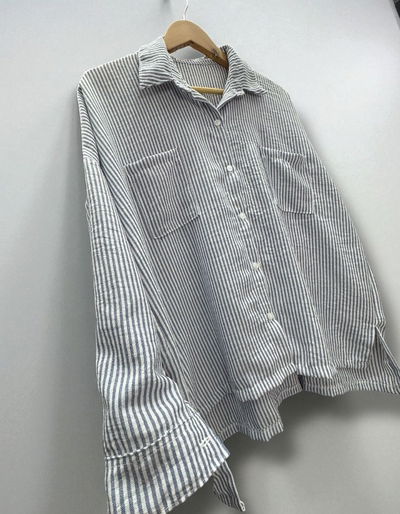 Camisa over rayada 