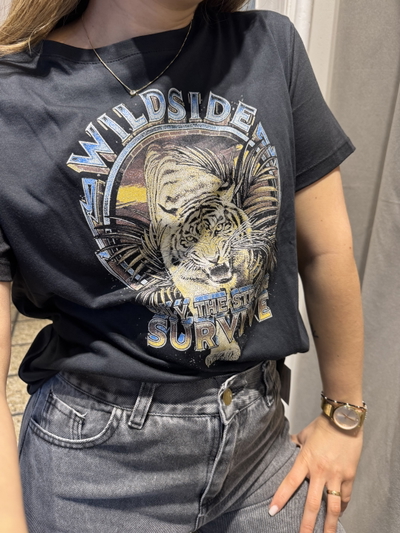 Remera Estampa Brillo