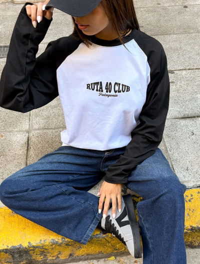Camiseta combinada ranglan over