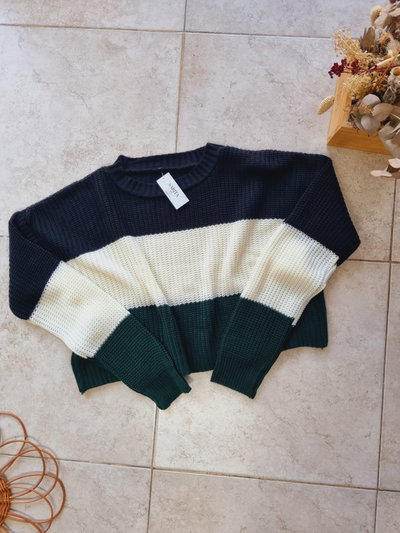 Sweater tricolor