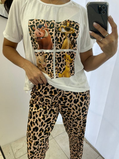 Pijama algodón personajes