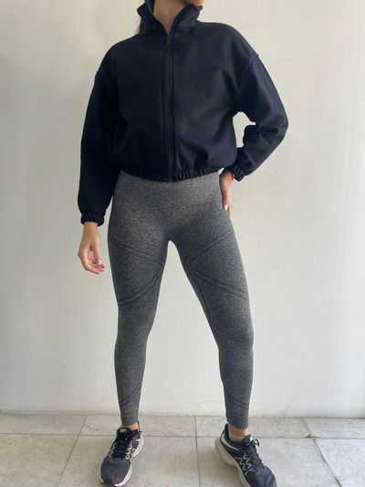 Calza seamless premium gris (sin frunce)