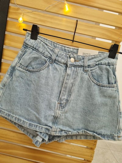 Short pollera celeste WILD