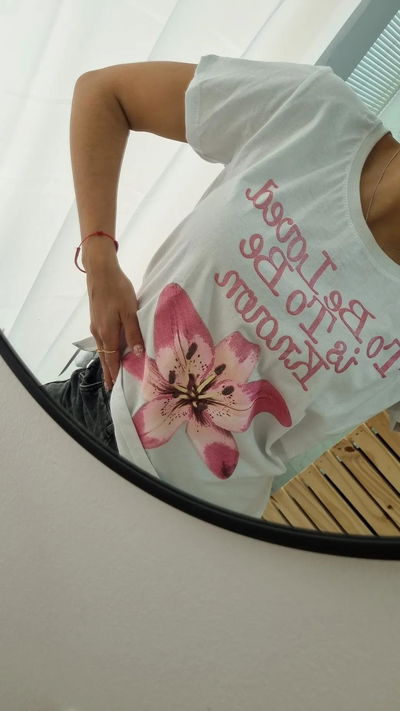 Remera algodón con estampa