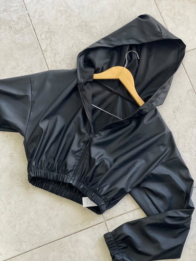 Campera Crop Engomada