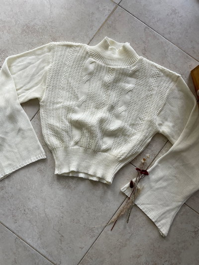 Sweater con manga oxford