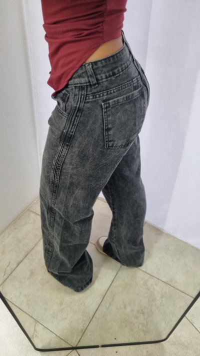 Wide leg lineas GRIS