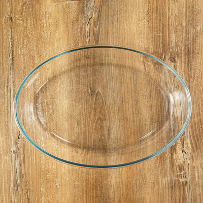 Fuente oval vidrio Hudson 