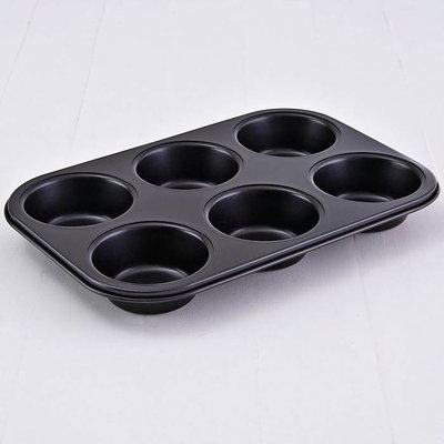 Molde antiadherente 6 muffins