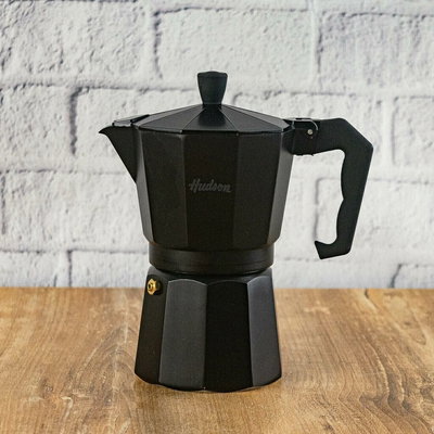 Cafetera Negra Italiana Hudson