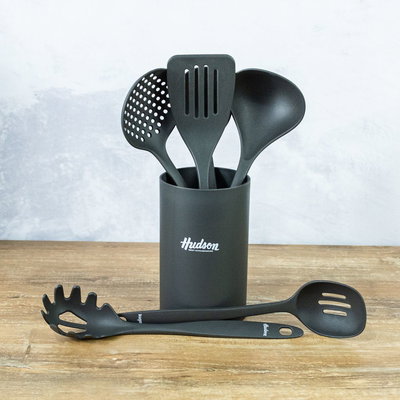 Set x6 Utensilios de Nylon + Pote Hudson