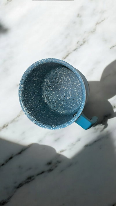 Jarro Hudson de aluminio forjado antiadherente granito azul 14 cm