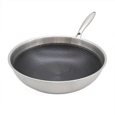 wok Hudson acero carbono triple fondo