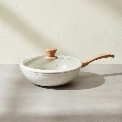 Wok c/tapa 26cm Carol Granito Beige