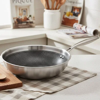 wok Hudson acero carbono triple fondo