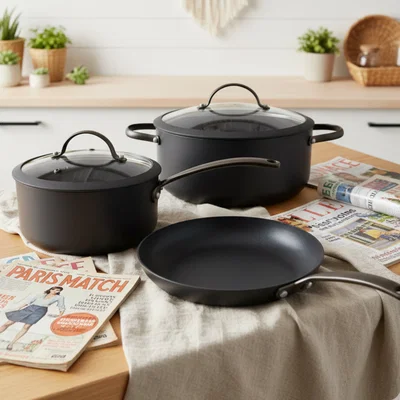 Set 5 Piezas Total Black Linea Forjada Hudson