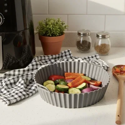 Molde Silicona Redondo Air Fryer 20 cm