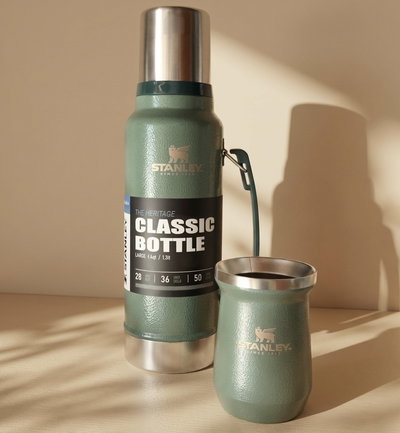 Combo termo 1L+mate premium verde