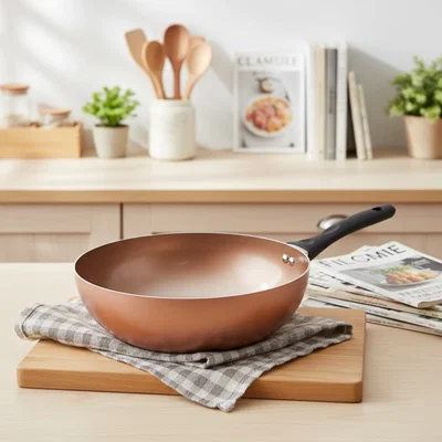 Wok 28cm Cobre Antiadherente