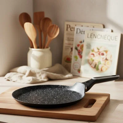 Panquequera Carol Granito Negra 22cm
