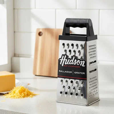 Rallador Hudson Acero Cuad.4 Usos 25Cm.