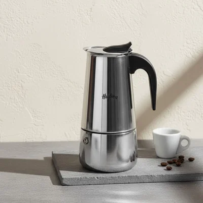 Cafetera Italiana Acero Inox. Hudson