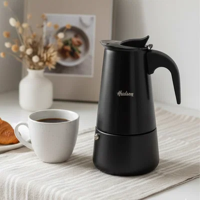 Cafetera Italiana Hudson Negra 