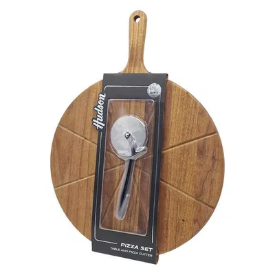Set Tabla Pizzera + Corta Pizza Hudson