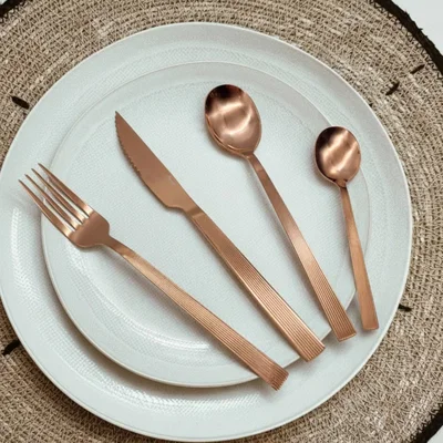 Set Cubiertos Acero Inox. Carol 16Pz 