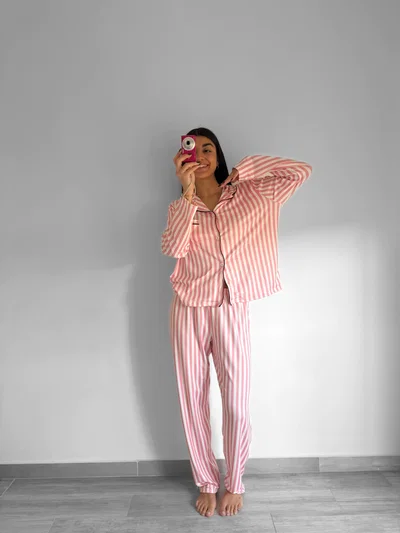 PIJAMA CAMISERO VICTORIA LARGO