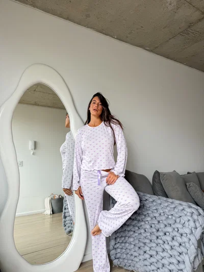 PIJAMA AFRODITA (corazón lila)