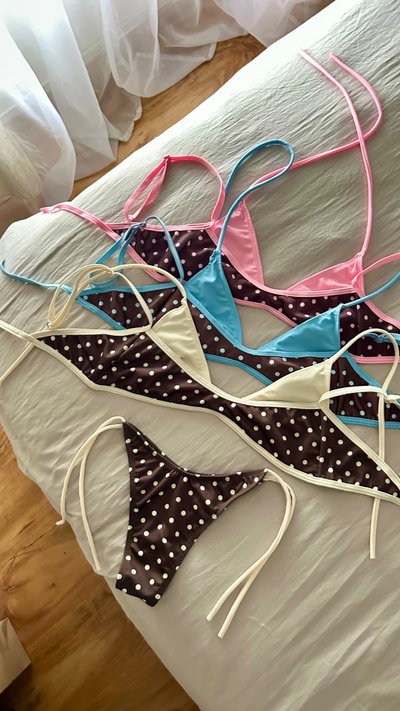 Bikini mango puntitos 