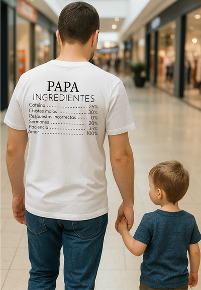 Remera Papa ingredientes