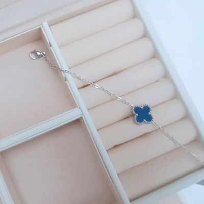 Pulsera Flor Nacar Tipo Van Cleef Acero Quirurgico
